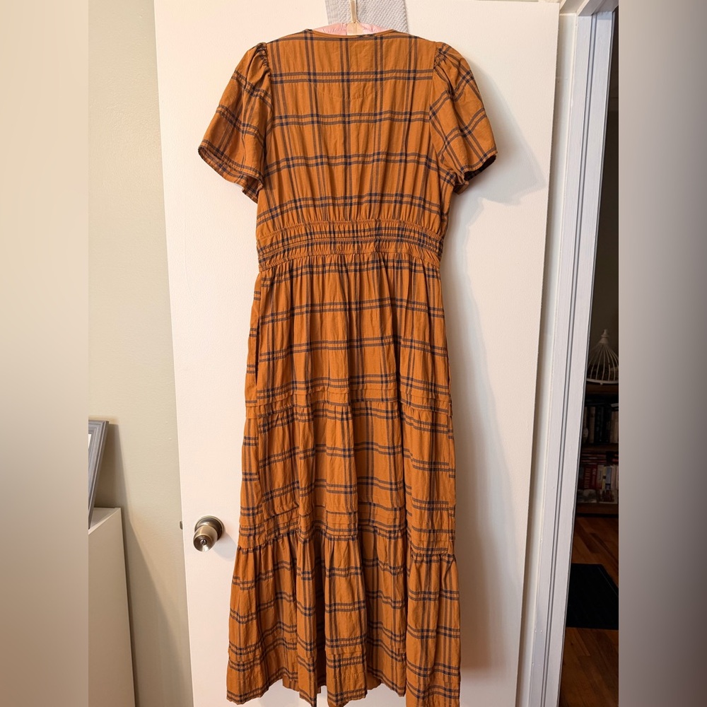 Brown and Navy Plaid Maeve Anthropologie Somerset - Picture 8 of 8